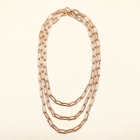 Large Paper Clip Link Necklace